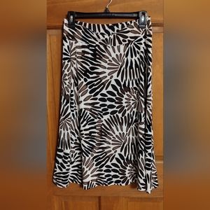 Brown and white skirt size small